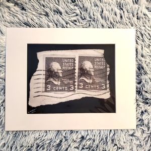 Vintage Postage Stamp Photo